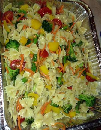 as was the pasta dishes, including the pasta salad served by the Italian class.