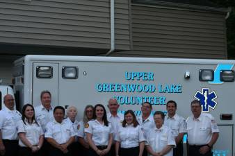 Today's UGL Volunteer Ambulance Corp includes Cliff West, Kaitlin Reich, Joe Siciliano, Fabian Atocha, Ellen Coyne, Jean Kelly, Meaghan Harrison, Ted Hajek, Claudia West, Mike Russo, Sue Weiss, Steve Heerema and Tim Fedyshyn.