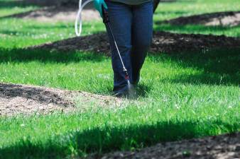 Concerns have been raised about the county's spraying chemicals to keep roadside grass and weeds down.