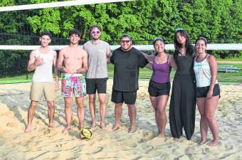 Temperatures exceeding 90 degrees did not stop a group from play at West Milford's Bubbling Springs Park volleyball court late afternoon Wednesday, July 1.