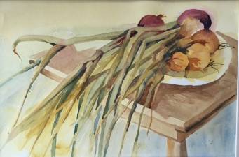 This painting by Allison Hosford is among the work of local artists that will be on display at the West Milford Public Library in July and August. submitted photo