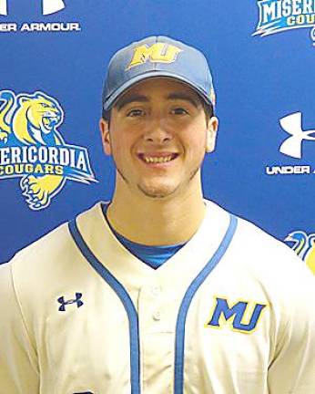 Santino Manganella played outfielder for the Misericordia University baseball team this spring.