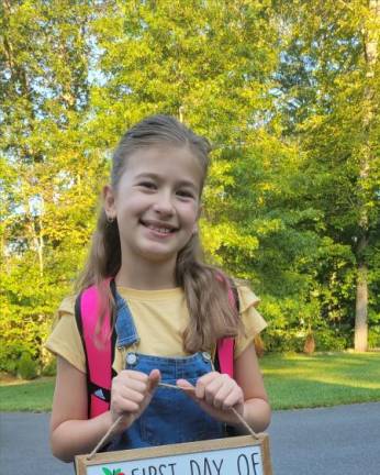 Julia’s first day of fourth grade.