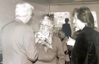 An annual award to a lifetime township volunteer chosen by a panel of former mayors was first awarded in 1994 to Mary Byrnes Haase, who the award is named for. File photo by Ann Genader.