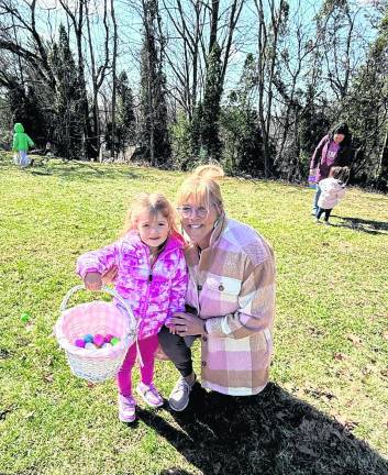 Lisette Penny Quinn, 3, of West Milford and poses with her grandmother.
