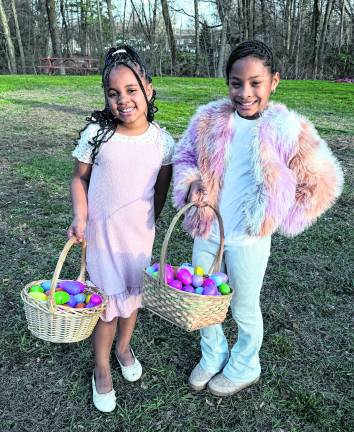 Zuri Walker 7 , and Tayvionna Williams 9, of Hewitt are shown.