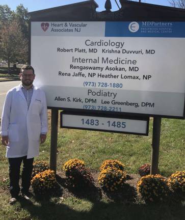 Dr. Lee Greenburg, a podiatrist, recently joined the practice of Dr. Allen S. Kirk on Union Valley Road in West Milford. photo provided