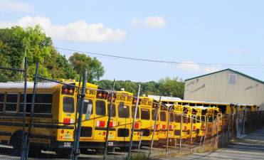 Where in West Milford? West Milford school busses, along Highlander Drive