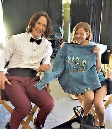 West Milford, New Jersey, resident Emily Horn, 17, with actor Keanu Reeves on the New Orleans movie set of Bill and Ted 3 this past summer.