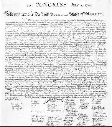 The Declaration of Independence