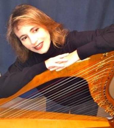 Lauren Longo will play the Celtic harp Sunday, Sept. 17 at the New Jersey State Botanical Garden in Ringwood. (Photo courtesy of Lauren Longo)