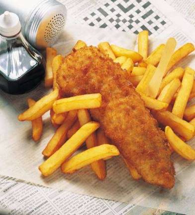 Fish and Chips on newspaper 266002