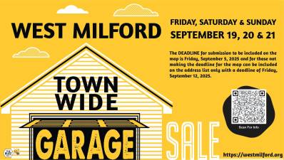 Town-wide garage sale will be Sept. 19-21