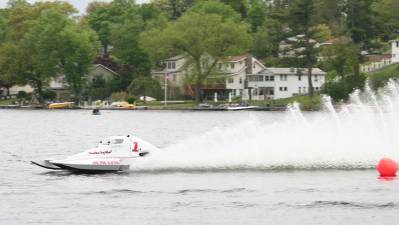 File photo/Don Webb Boat racing on Greenwood Lake.