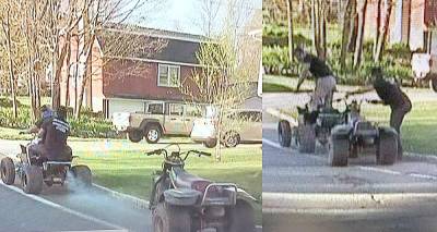 Illegal ATV riders in West Milford.