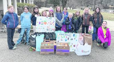 Girl Scout troops host food drive to support West Milford families