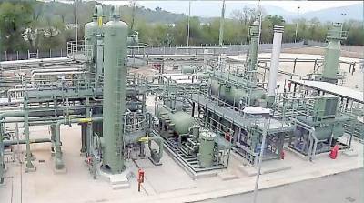A compressor station, from Empower NJ's Tennessee Gas Pipeline Virtual Town Hall.