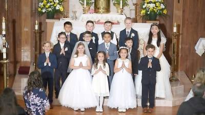 First Holy Communion at Holy Rosary Church.