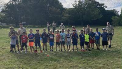 Cub Scout rocket blast