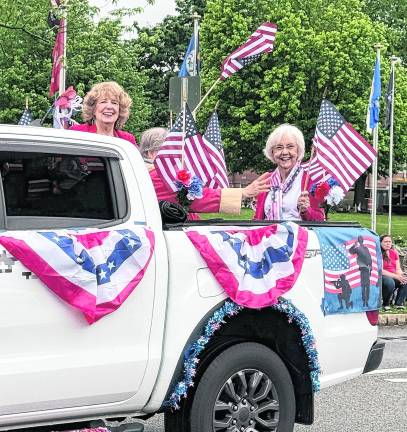 The West Milford Woman's Club participates in the parade.