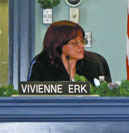 Councilwoman Vivienne Erk was selected by her colleagues to serve as council president for 2014.