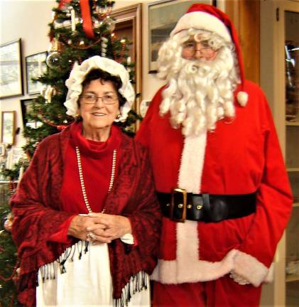 Ann Genader photo Bob and Mary Kochka as Santa and Mrs. Santa at the West Milford Museum.