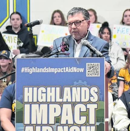 State Sen. Anthony Bucco, said, “I will continue to fight until fair funding is provided for all Highlands school districts and communities, including right here in Jefferson.