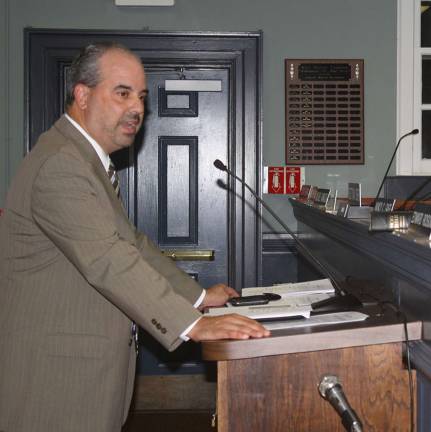 William Pascrell III made a presentation to the township council on Sept. 19.