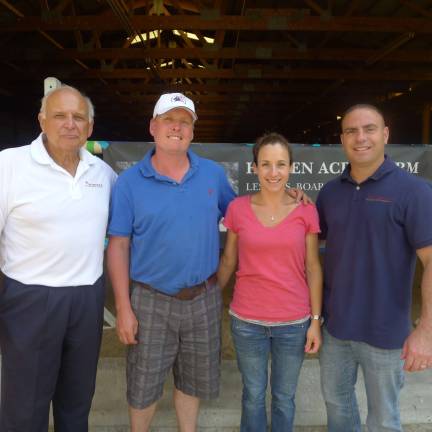 From Left to right: Patrick Chierichella, Rose Brucia Educational Coordinator, Hidden Acres co-owners: Brian and Jolene Cash, Matthew Barbis, founder of Rose Brucia.