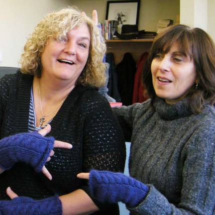 Photo courtesy of Beth Kalet JoAnn Baker, left, and her friend and former colleague Beth Kalet, became close friends in the Straus newsroom. But their friendship went well beyond the confines of Straus.