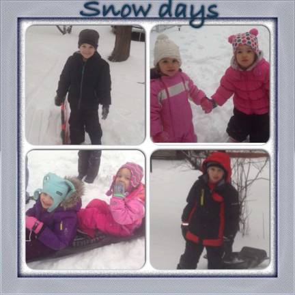 Submitted by: Katherine DeFilippo of Monroe, N.Y. "Cousins Nicholas, Daniel, Kaitlin, Gracie, Rebecca and Juliana sleighing the day away!"
