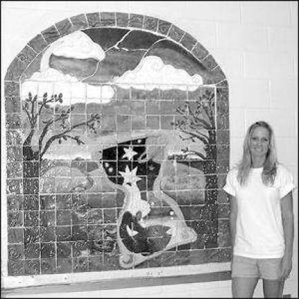 High Point High School students complete ceramic tile mural