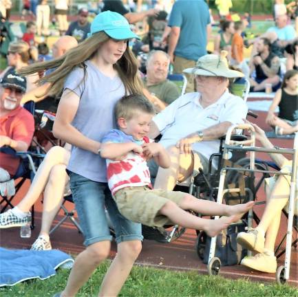 Residents enjoyed the annual July 4 fireworks and festivities at the High School Football Field.