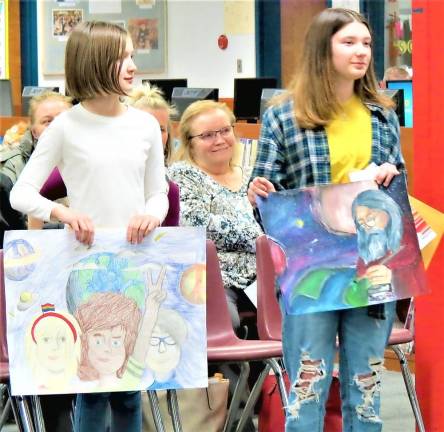 Lions Club names poster contest winners at BOE meeting