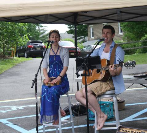J and Kay entertained throughout the day for the opening of the market.