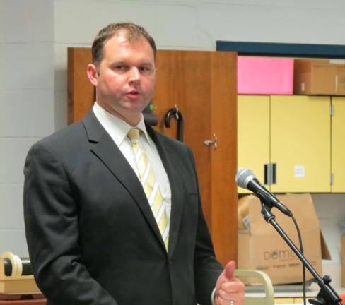 Photo by Patricia Keller Dan Novak was appointed director of Education for the district Tuesday night.