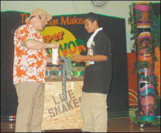 The Illusion Maker visits Westbrook School