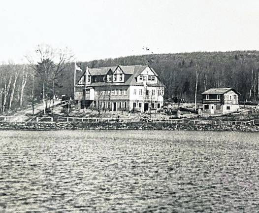 Stegman’s Hotel, Upper Greenwood Lake, was the location of a June 12, 1936, “Supper-Bridge”, first event of its kind at the lake.
