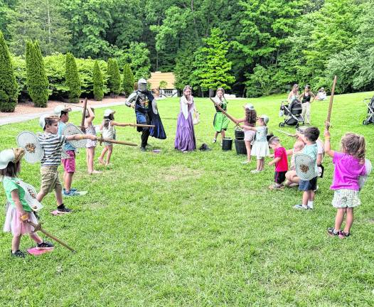 Kids are knighted.