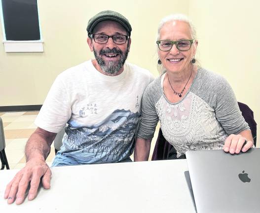 Steve and Martha Boshart of West Milford are presenters at North Jersey International Friendship Club meetings. Last year they told about their trip to Japan. “Sweden” is their meeting topic early next year. Steve is a local historian. Martha, a member of the Potters Guild, has a studio in West Milord.