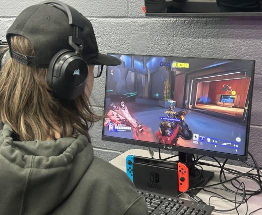A member of West Milford High School's Esports team. Photo by Thomas Santoro.