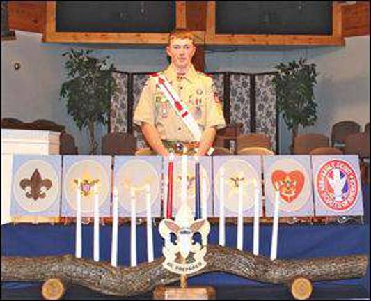 Devin Vogel becomes the first Eagle Scout of Troop 912