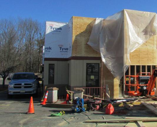 PHOTO BY ANN GENADER McDonald&#x2019;s Restaurant, 41 Marshall Hill Road, West Milford, will be opened during the reconstructed. This truck used the drive-thru window on Friday.
