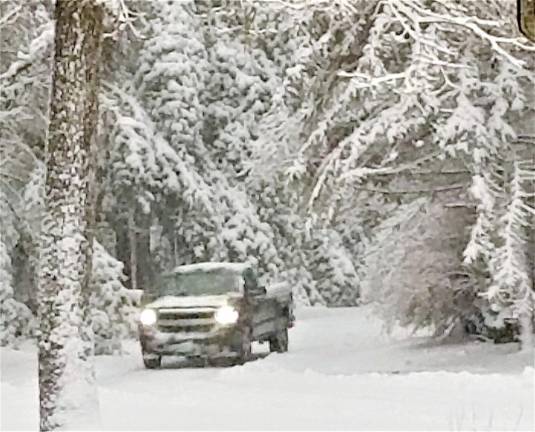 Town gets brunt of first winter storm