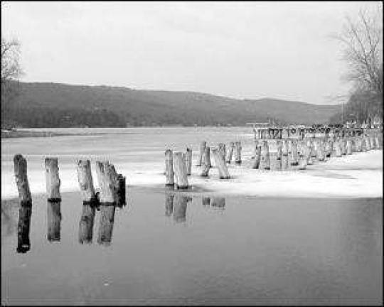 Docks are high and dry