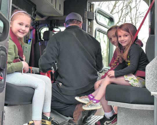 Local children were on hand to experience the new Tanker 4.