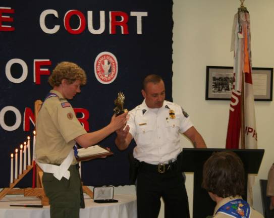 Patrick Kerssen earns his Eagle Scout rank