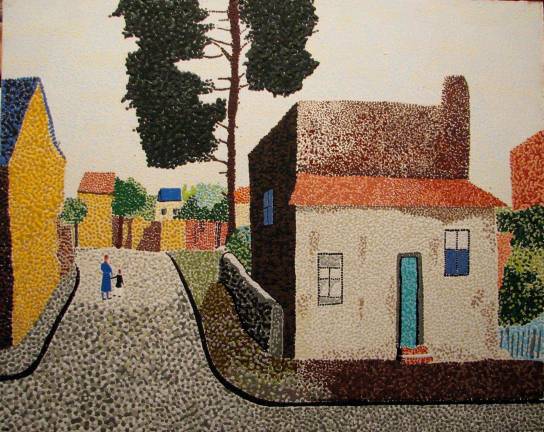 Local resident moves art to the Warwick Library