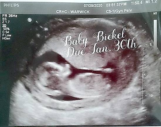 Crystal VanDuzer’s baby is due in January. Provided photos.