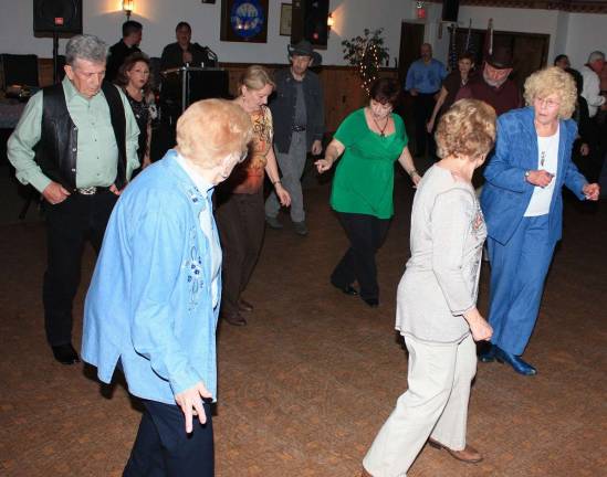 Country line dancing is always a crowd favorite and this night was no different.